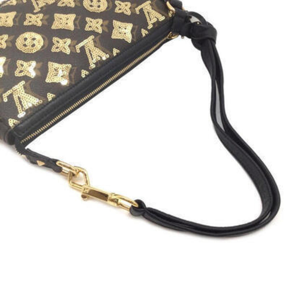 Louis Vuitton Pochette Accessoire Eclipse Sequin Handbag Brown - Picture 10 of 16